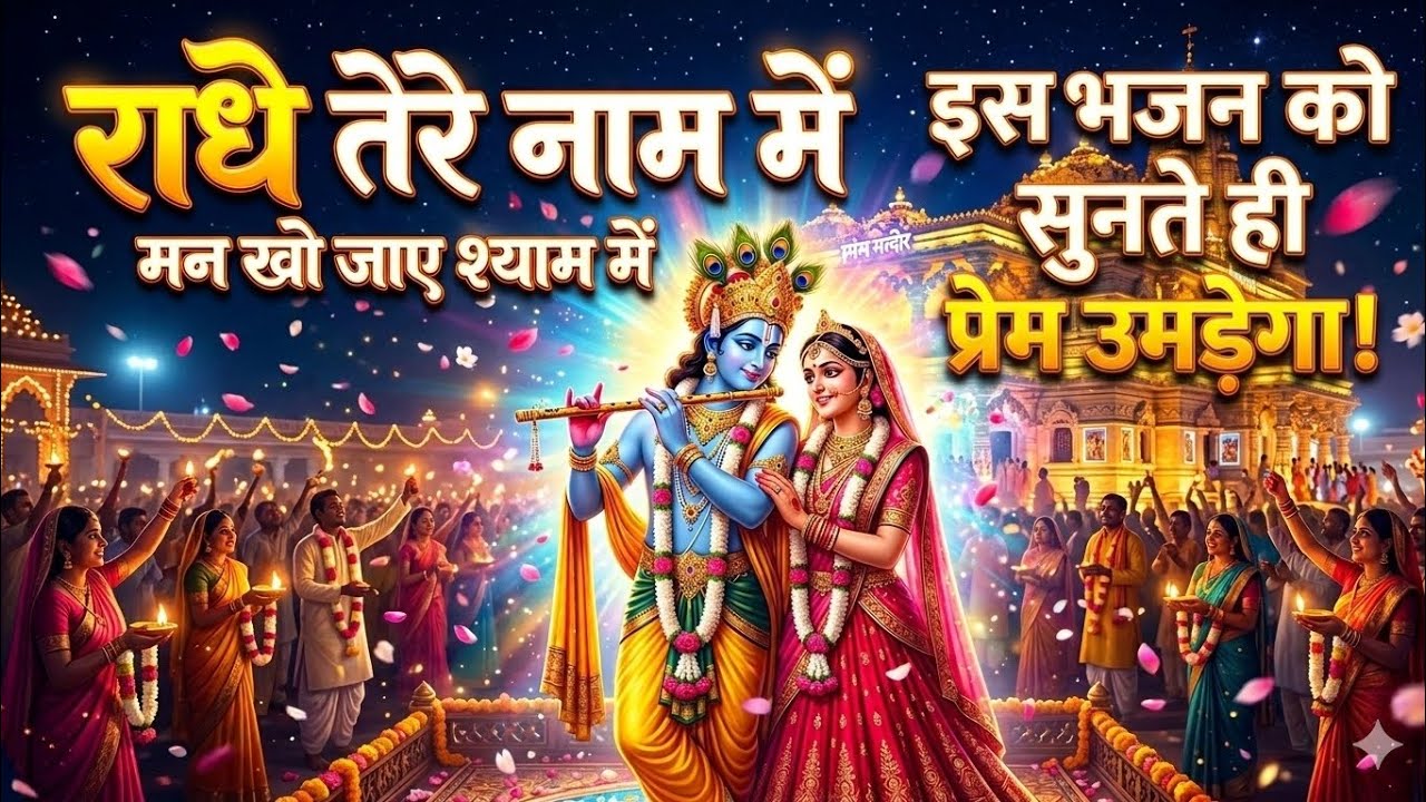 राधे तेरे नाम में मन खो जाए | Most Beautiful Radha Krishna Bhajan | New Krishna Song 2026.