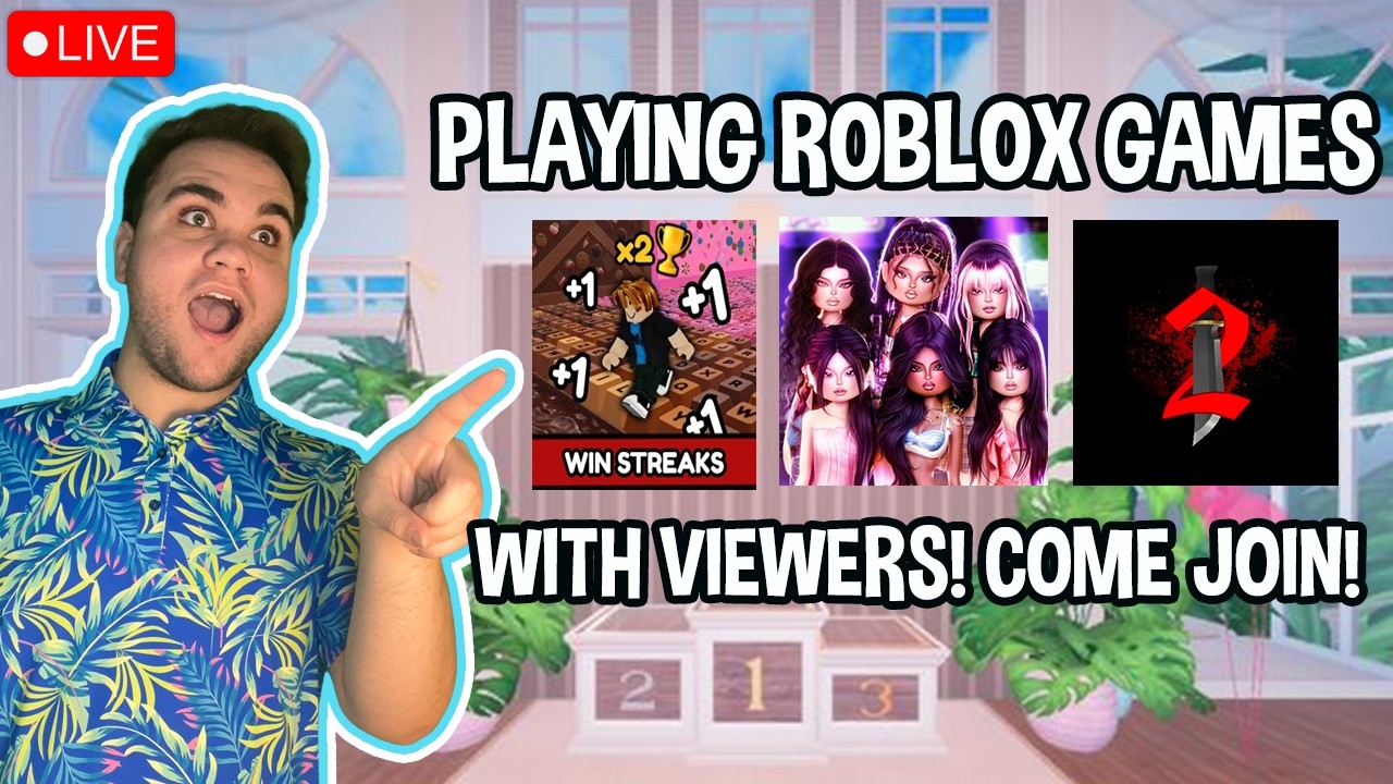Roblox Live with Viewers! Dress to Impress, MM2, AND MORE! COME JOIN!