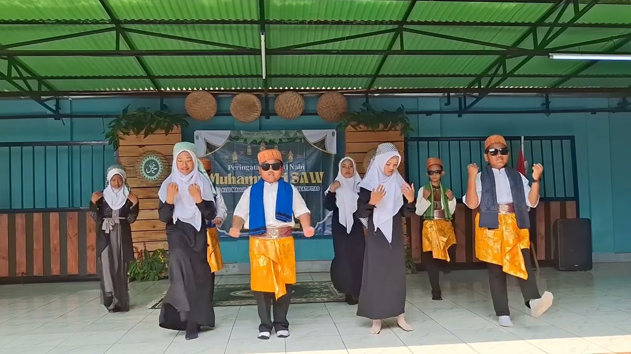 TARIAN WALI BAND-SALAM 5 WAKTU ||•KELAS 5 SDN CIBUNAR 01 PARUNGPANJANG |• MAULID NABI
