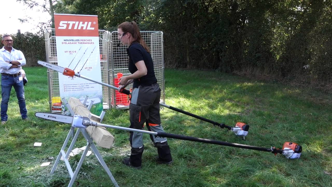 Anne BARATTE présente au STIHL TOUR 2016 les perches élagueuses HT 103 et HT 133 « nouveautés 2017 »