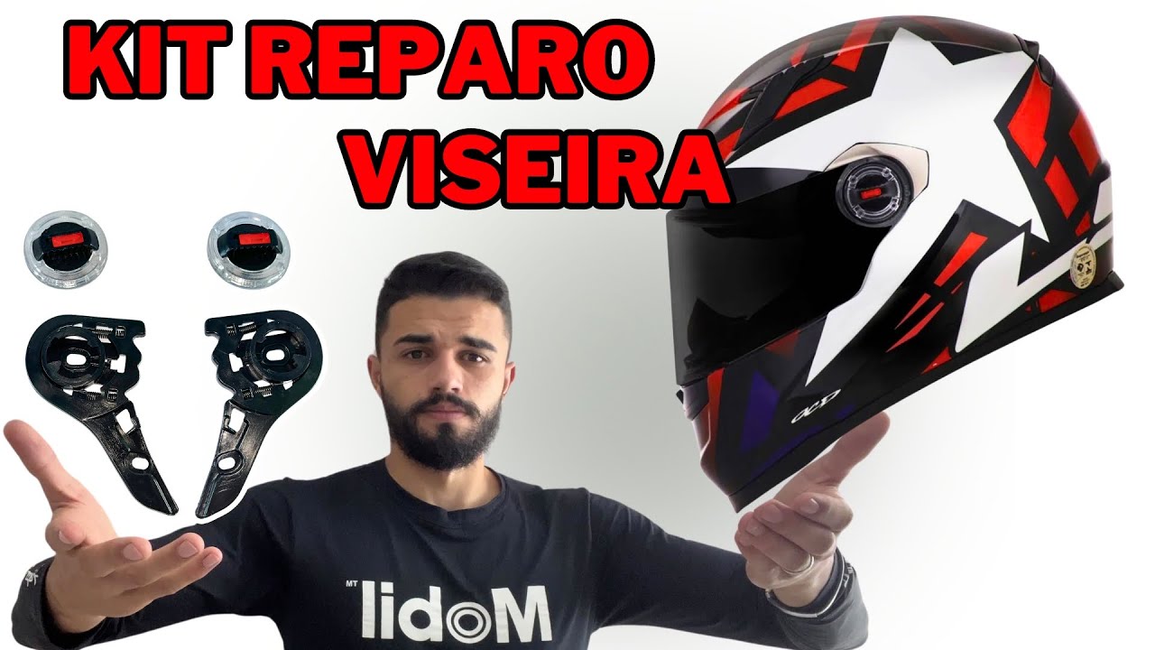 COMO TROCAR REPARO TRAVA DE VISEIRA CAPACETE LS2