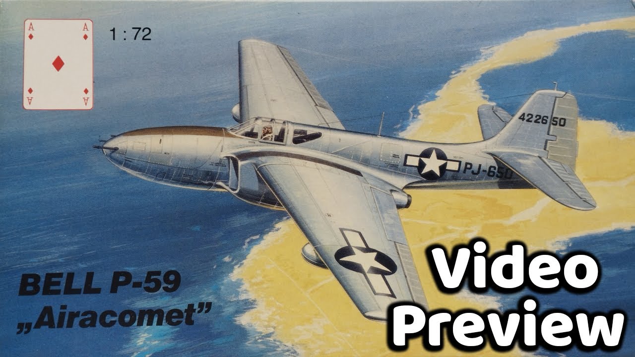KARO-AS Modellbau Bell P-59 Airacomet in 1/72 scale (Unboxing) - Rare Vintage kit