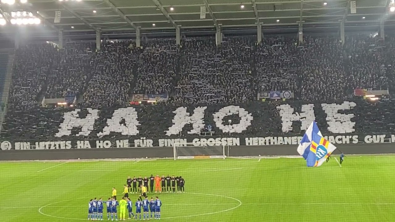 HA HO HE KSC Choreo zum Tod von KAY Bernstein KSC vs Osnabrück I