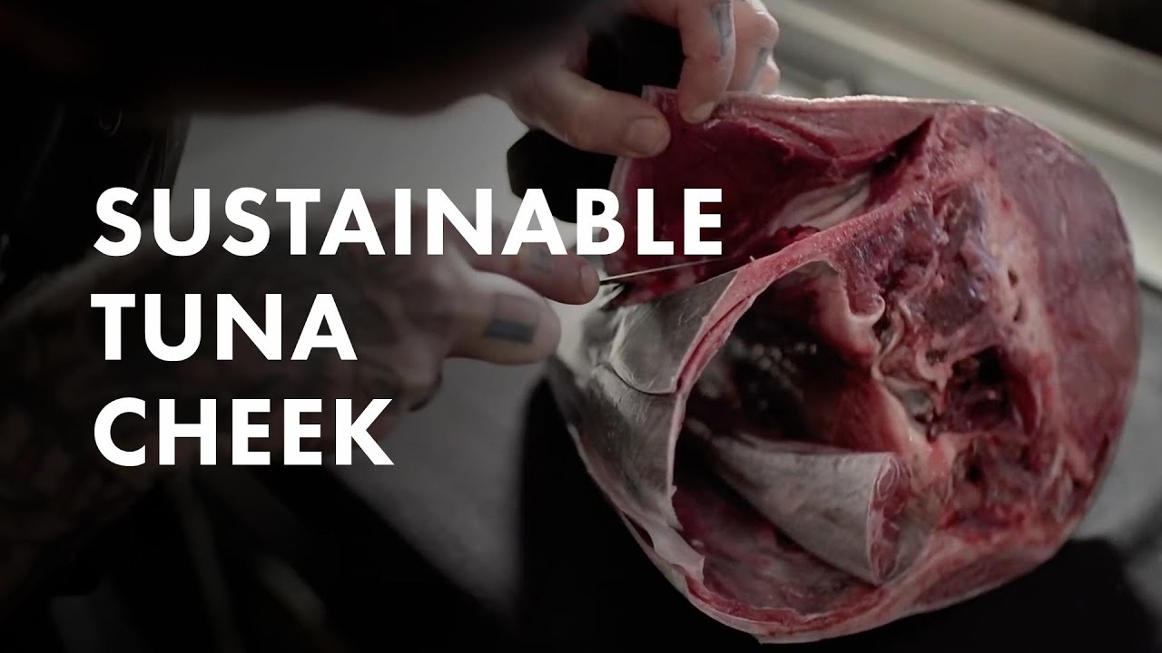 ZERO WASTE TUNA HEAD - How to remove and cook a TUNA CHEEK