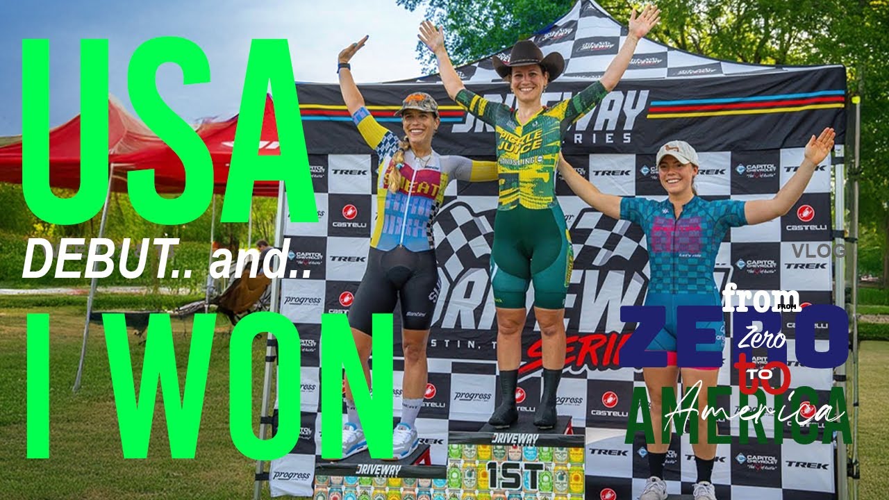 I WON My First Race in the USA 🇺🇸 | Full Race + Power Data | Driveway series in Austin women crit 🥇