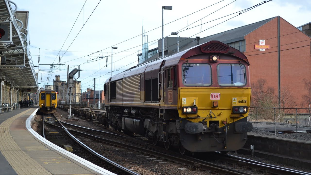 Trains At Newcastle, East Boldon And Pelaw 19/2/19