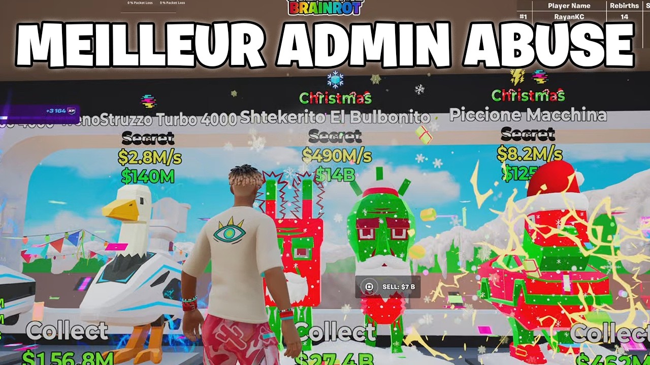 C'est MON MEILLEUR ADMIN ABUSE de Steal the Brainrot
