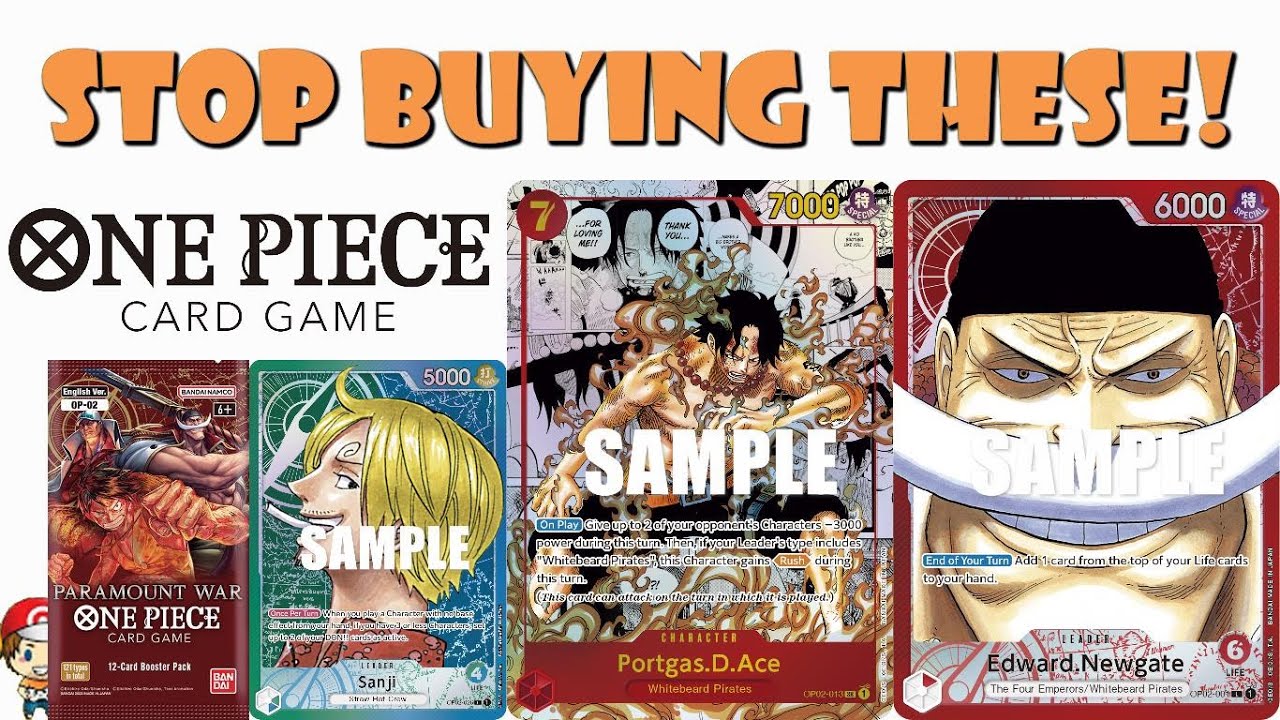 Stop Buying Paramount War Alternate Art, Secret Rare & Super Rare One Piece TCG Cards!