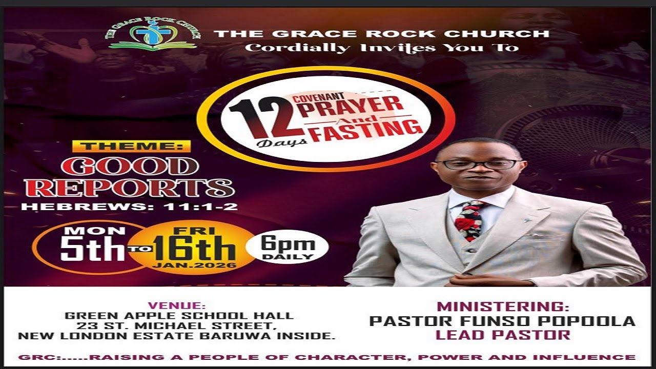 GRC – 2026 12-Days Covenant Fasting & Prayer – Day 1