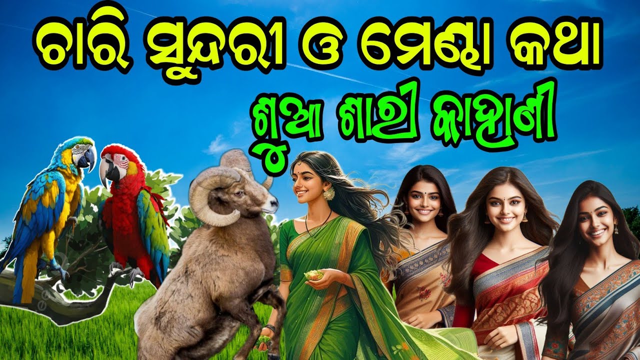 ଶୁଆ ଶାରୀ କାହାଣୀ - ୦୯ | Sua Sari Kahani - 09 | ଚାରୀ ସୁନ୍ଦରୀ ଓ ମେଣ୍ଢା କଥା |
