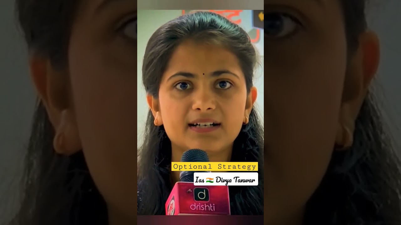 Ias Divya Tanwar upsc optional subject strategy motivational video #upsc