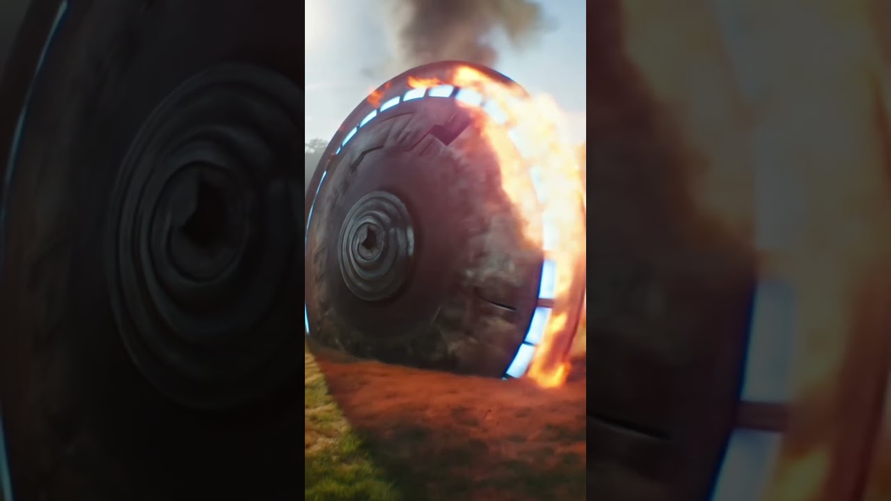 Disc shaped UFO falls from the sky! Incredible footage! I hope everyone was ok!