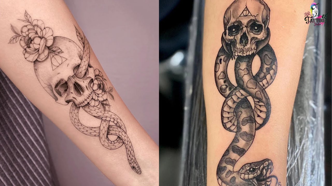 Death Eater Tattoo Designs 2025 | Dark Mark Skull & Snake Ink | Bold Dark Fantasy Tattoos