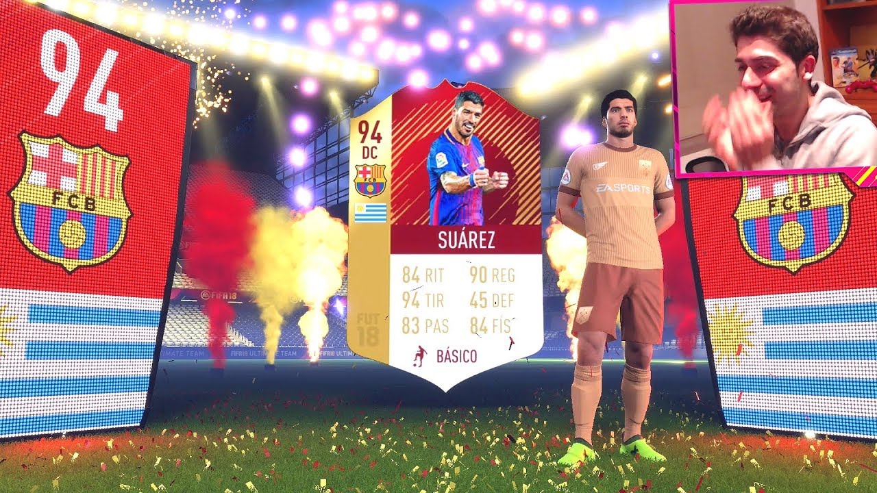 ¡LUIS SUAREZ SIF ROJO IN A PACK! ¡MI MEJOR RECOMPENSA MENSUAL DE FUT CHAMPIONS! FIFA 18