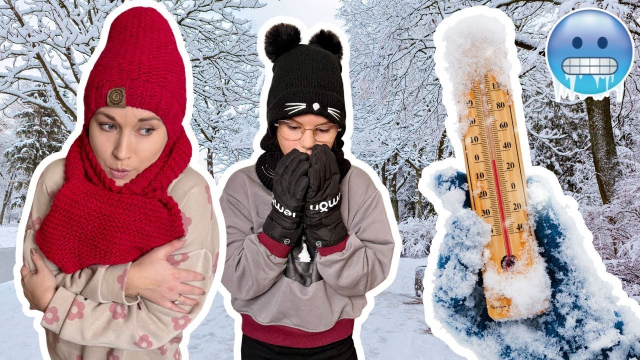 Kto dłużej wytrzyma na śniegu WYGRYWA🥶❄️