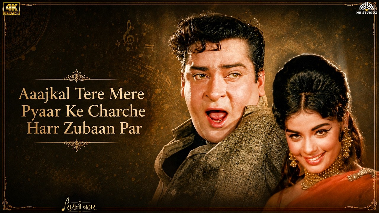 Aajkal Tere Mere Pyar Ke Charche Full Video Song ❤️ | Mohammed Rafi & Suman Kalyanpur Hit Song