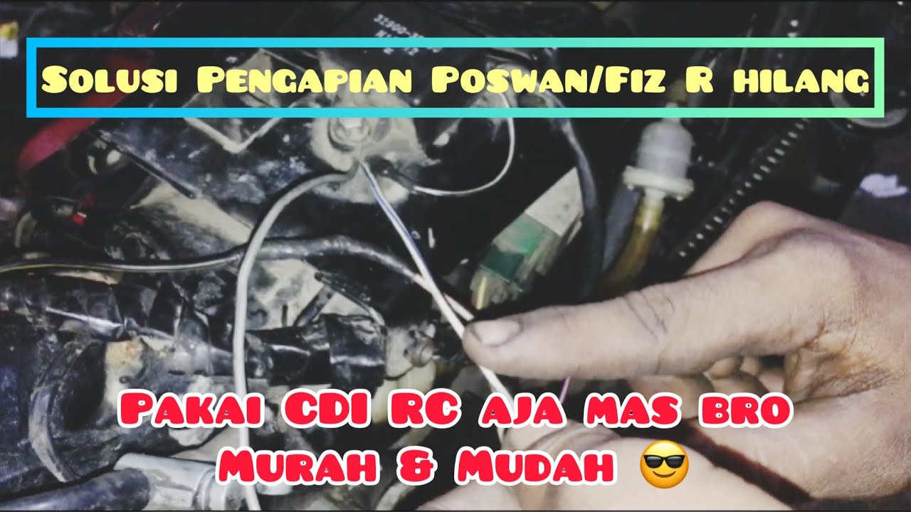 Cara pasang CDI RC dan jalur kabel pada motor poswan / Fiz R
