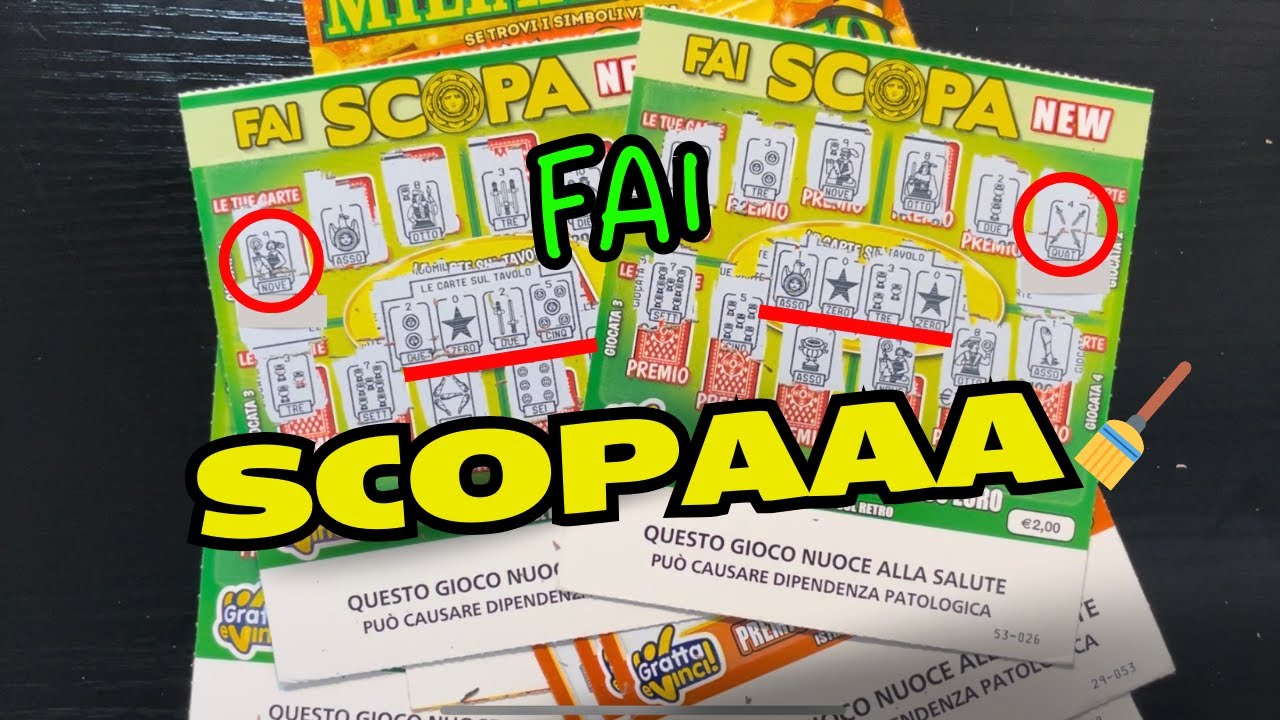 Gratta e Vinci il Miliardario e Fai Scopa ⭐️🤑💰🥳🐞