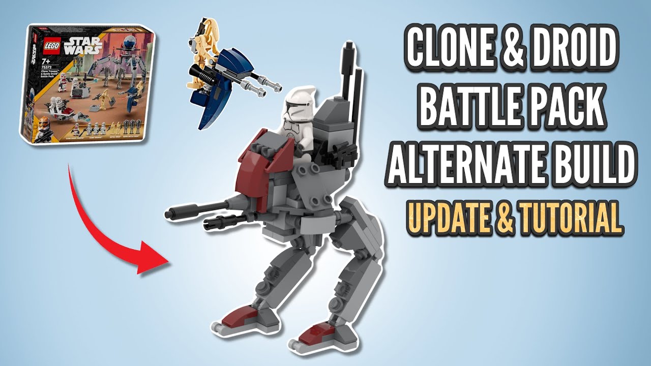 Lego Clone & Droid Battle Pack (75372) Alternate Build UPDATE!