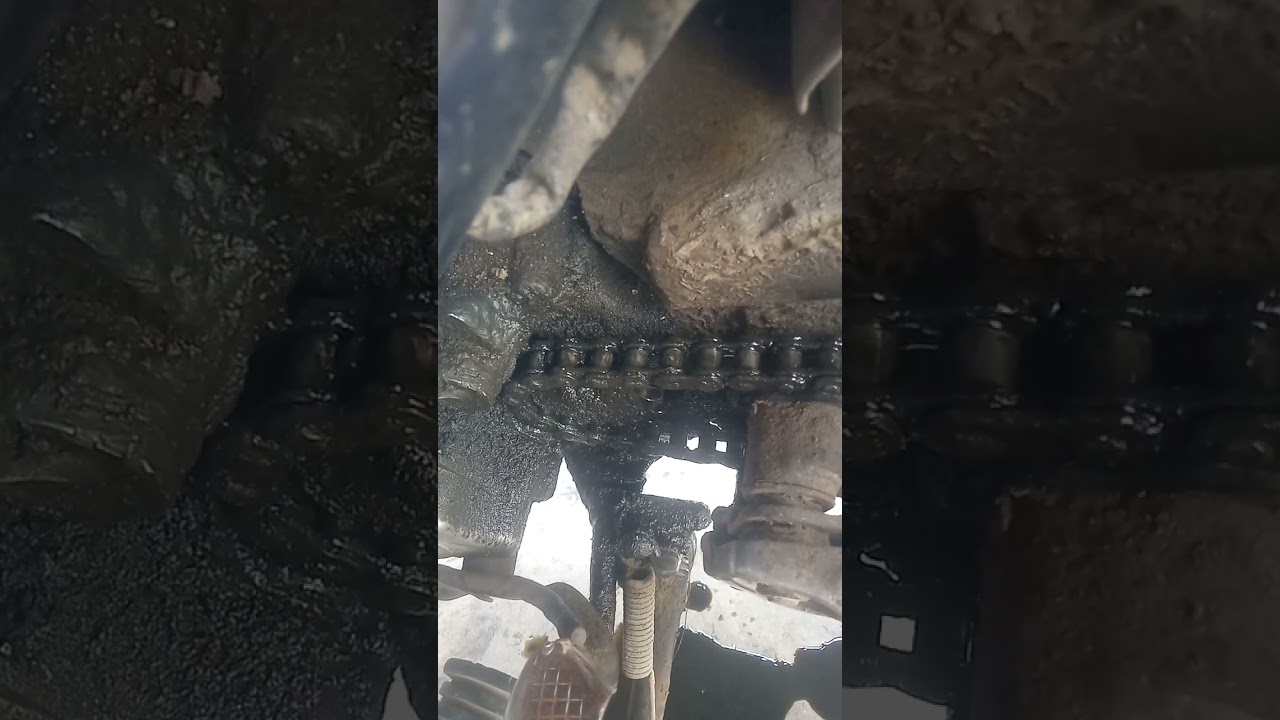 Memperbaiki dan mengganti oli sel as guguk Tarek depan sepeda motor Supra walaupun sudah di las