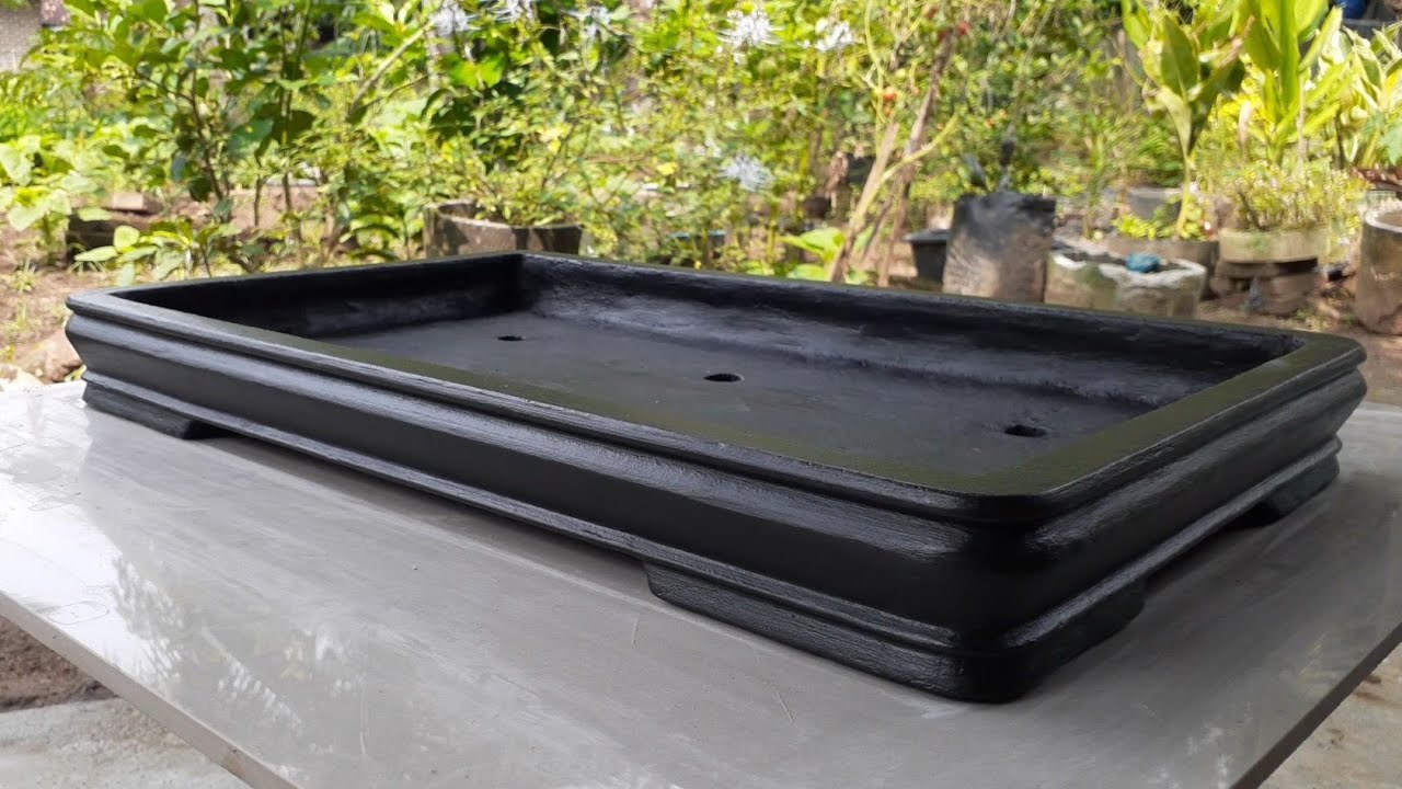 Membuat Pot Bonsai Persegi Panjang | Pot Bonsai Grouping