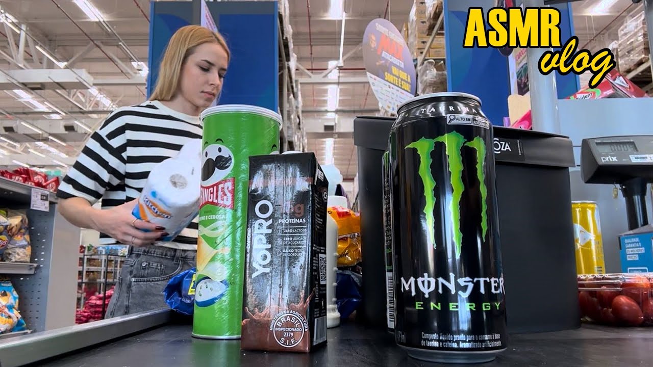 ASMR vlog - FAXINANDO O APTO + COMPRAS NO SUPERMERCADO ✨