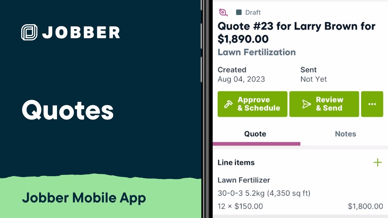 Create a Quote in the Jobber App | Mobile App