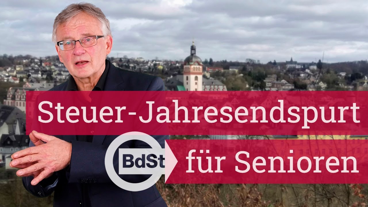 Steuern sparen: Das sollten Senioren bis zum Jahresende noch erledigen!