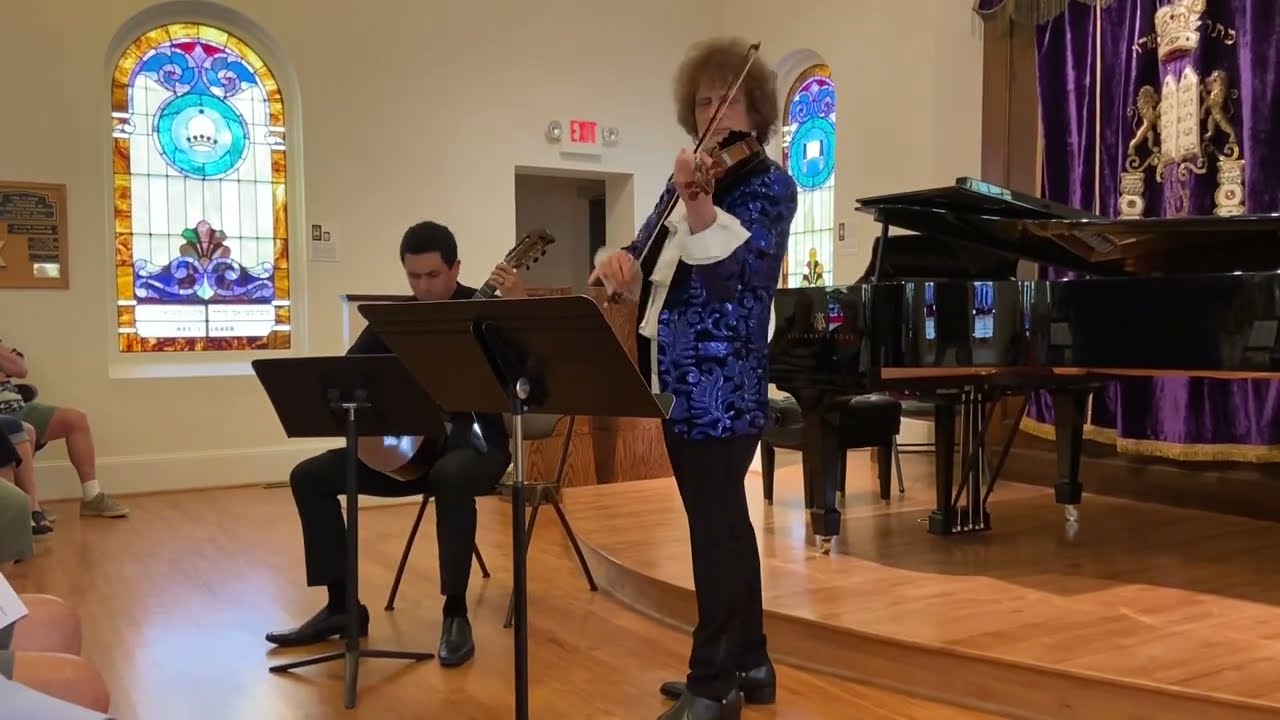 Sonata for Violin and Guitar Op.3 No. 4 by N. Paganini--- Alexander Markov and Carlos Bedoya