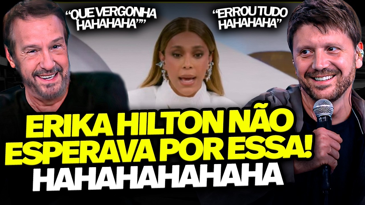 P&Acirc;NICO CHOROU DE RIR REAGINDO AOS ERROS BIZARROS DE ERIKA HILTON NO RODA VIVA