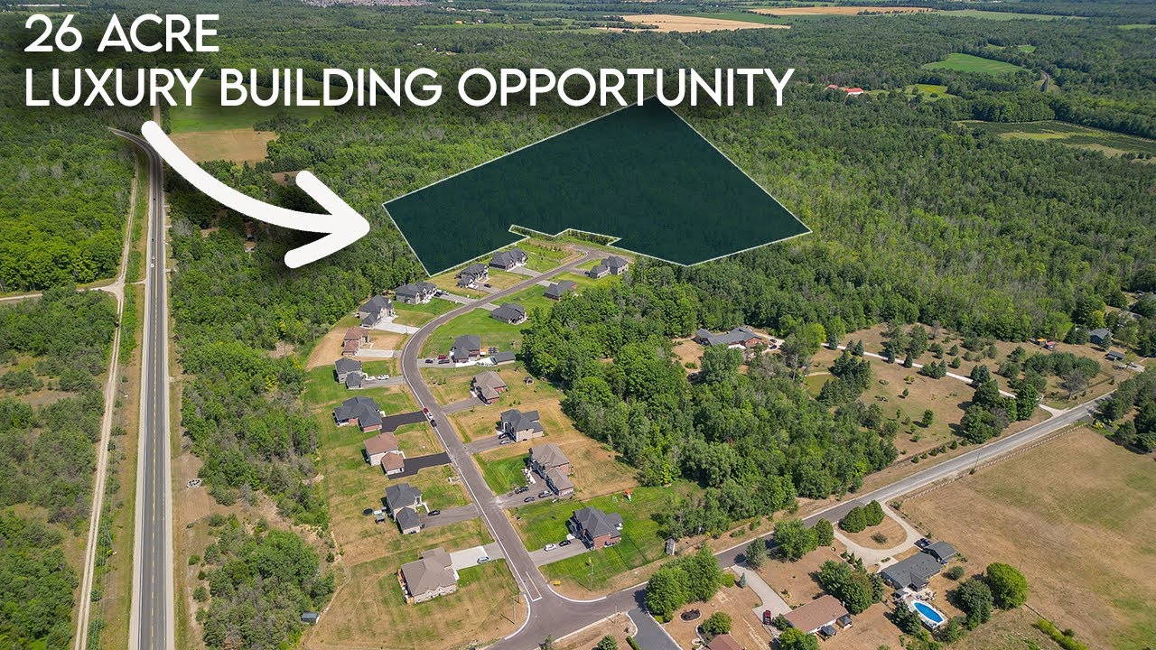 FirstView Homes: 26 Acre Luxury Building Opportunity in Baxter, Ontario!