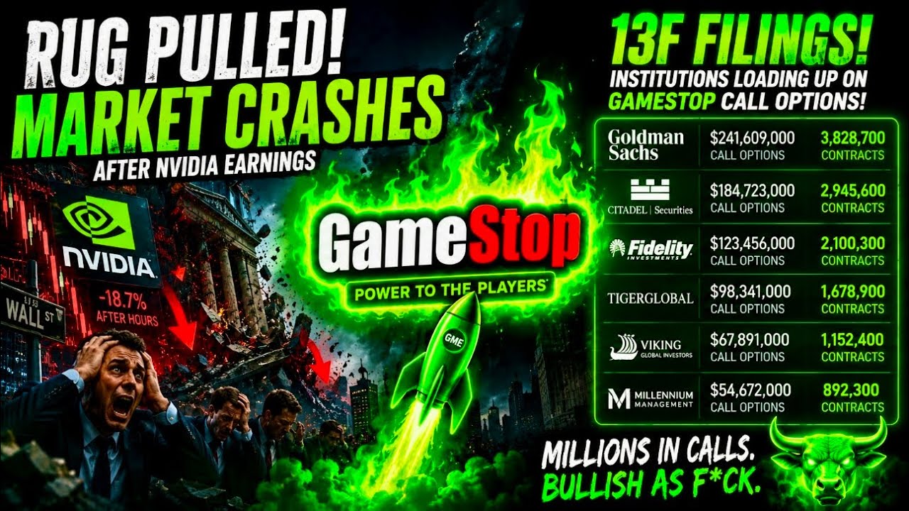 🚨CITADEL LOADS GME CALLS **STOCK MARKET WARNING!** (NVIDIA EARNINGS)