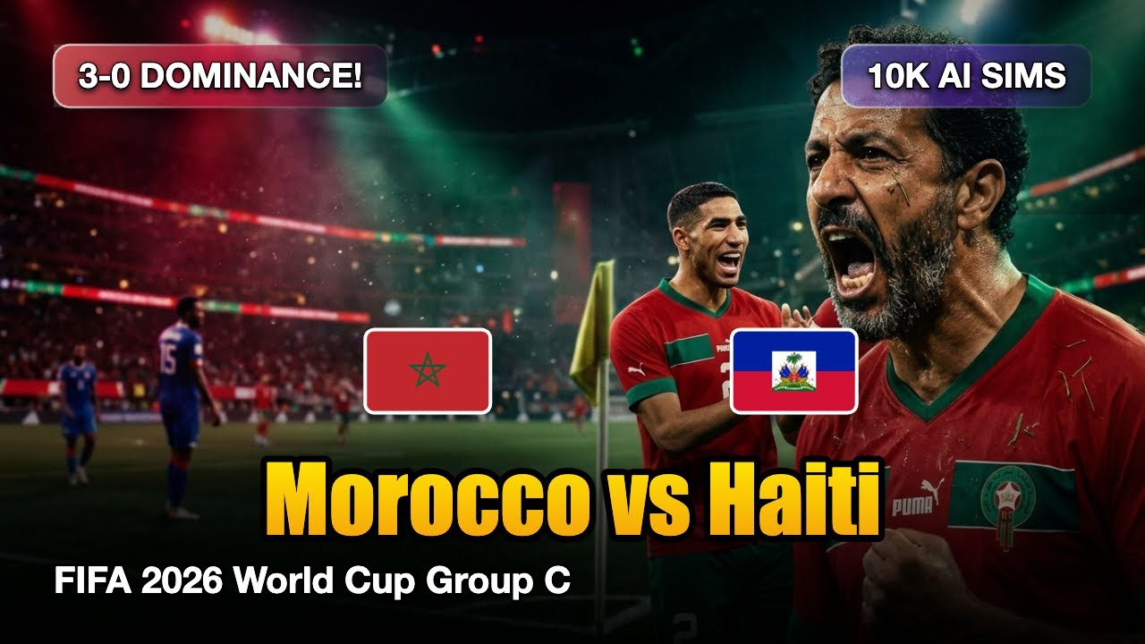 Morocco vs Haiti | FIFA-2026 World Cup, AI-Simulated 10K Times