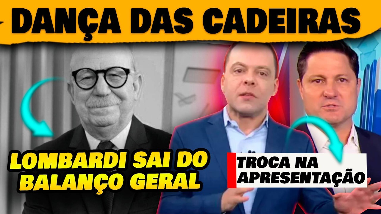 🚨Record tira Lombardi no Balanço Geral e promove Dança das Cadeiras no no jornalismo com Gardinali