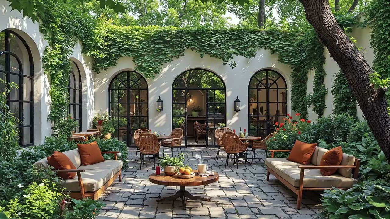 Garden Jazz 🌼 Smooth & Relaxing Jazz Music for Peaceful Moments in a Beautiful Green Garden