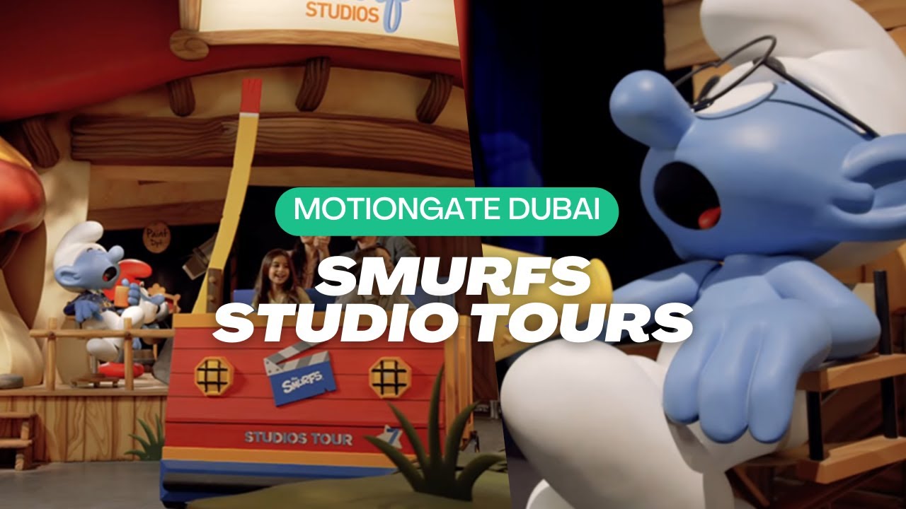 Motiongate Dubai | Smurfs Studio Tours (on-board HD)