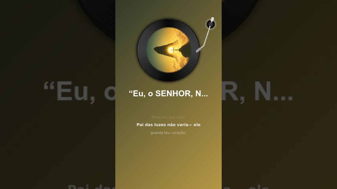 “Eu, o SENHOR, Não Mudo”