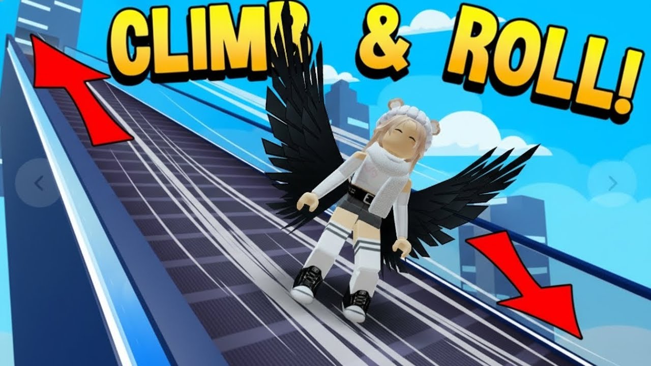 i make TRILLIONS by rolling down the escalator Roblox