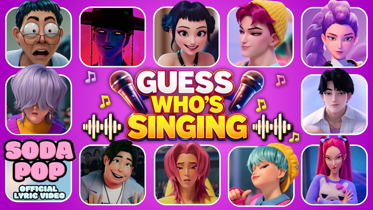 Guess KPOP Demon Hunters by Their Voice! 🎤 Soda Pop, Rumi, Jinu, Golden! 🔥✨
