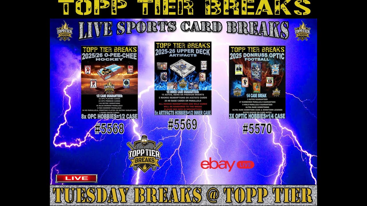 TUESDAY NIGHT BREAKS - 2025-26 UD OPC, 2025-26 UD ARTIFACTS, AND 2025 DONRUSS OPTIC FOOTBALL