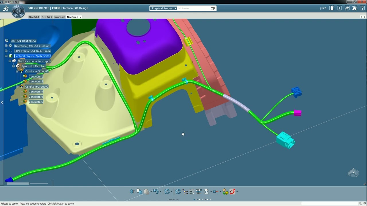 CATIA V6 Electrical Harness Routing(Conductor생성 & Routing)