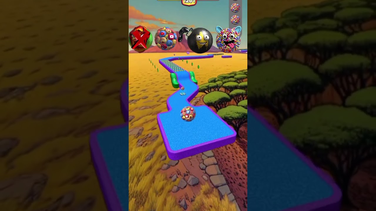 😲Going Balls Super Crossing Balls Amazing zoo ball game #gaming Change tha polce impact