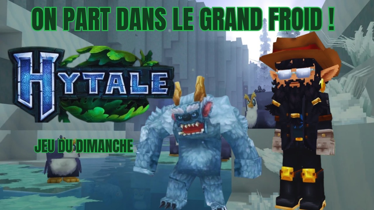 DIRECTION LE GRAND NORD ET RECHERCHE DE MINERAIS !- Hytale -Jeu du Dimanche