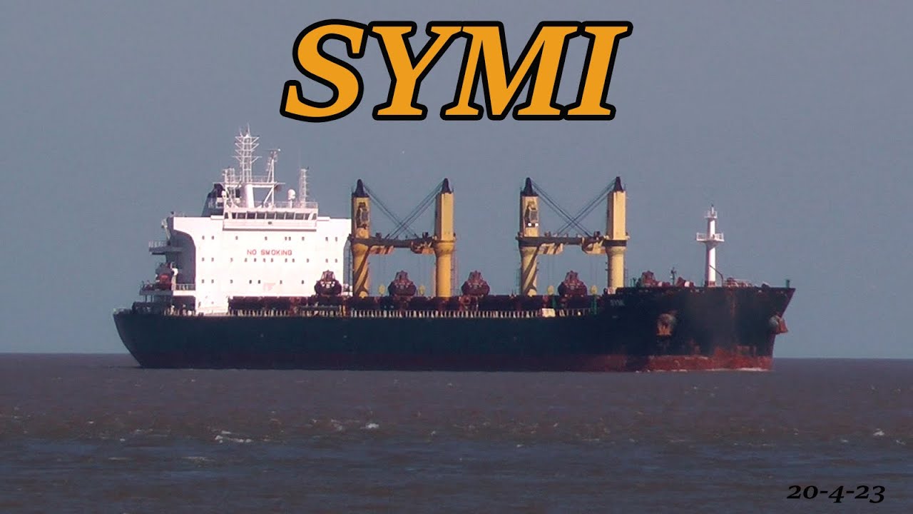 Symi Bulk Carrier Arriving In Liverpool