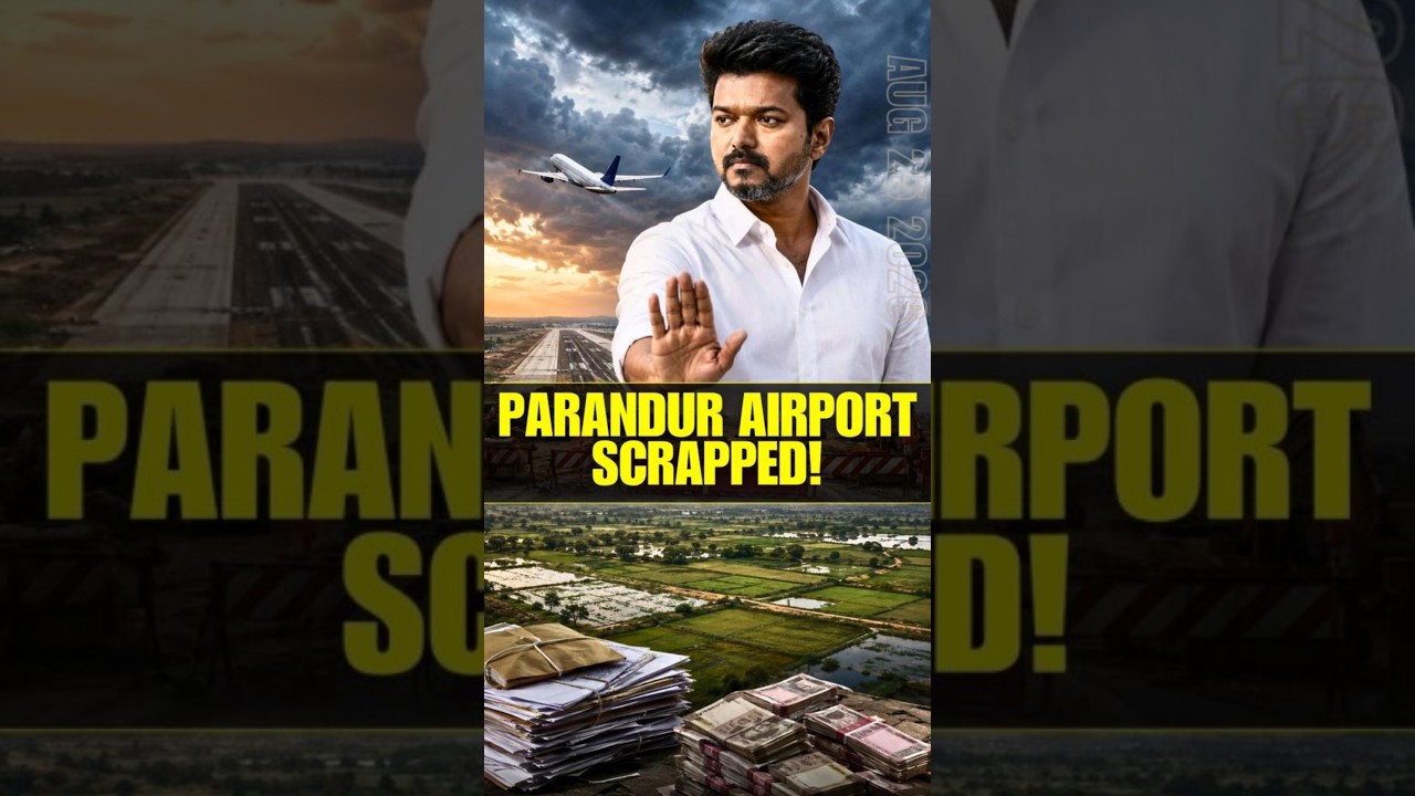 Joseph Vijay Govt Scraps Parandur Airport - What Happens to ₹1,822 Crore and 1,700 Acres?