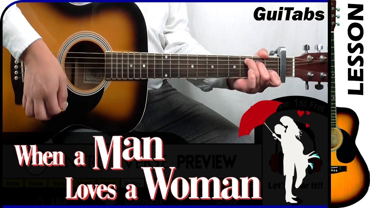 How to play WHEN A MAN LOVES A WOMAN 💘 - Percy Sledge / GUITAR Lesson 🎸 / GuiTabs N°166