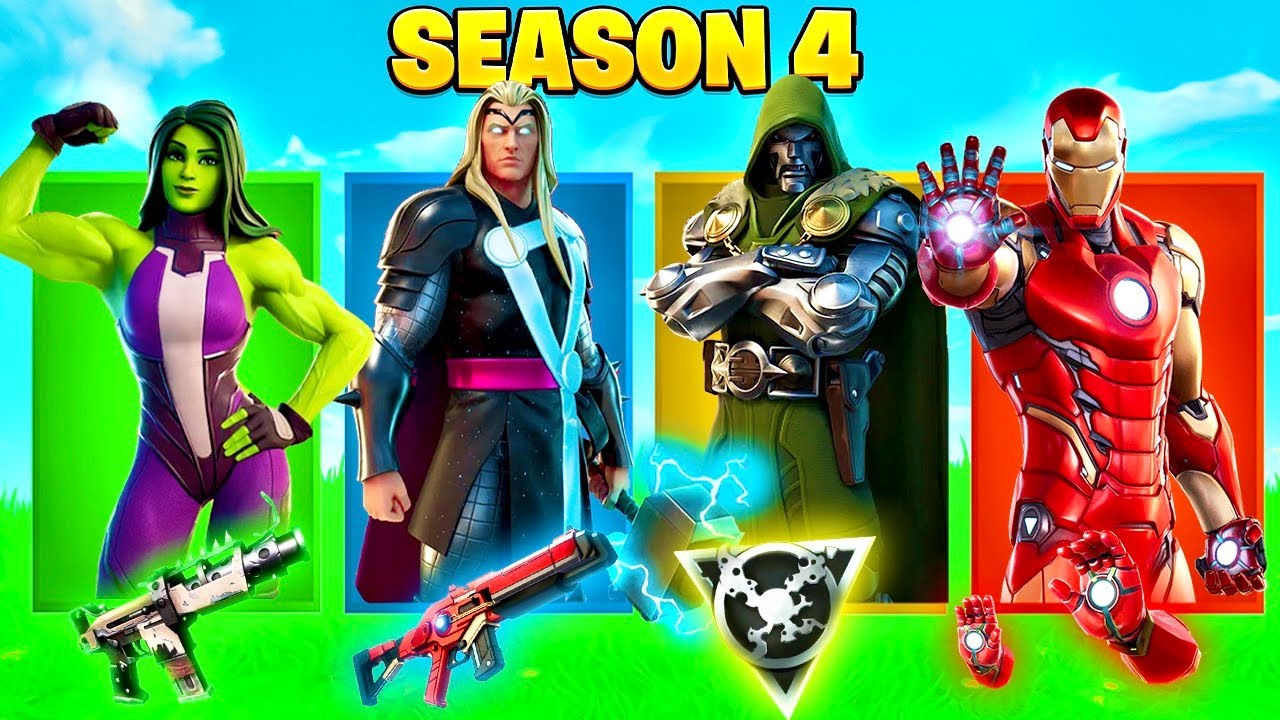 RANDOM SKIN CHALLENGE DELLA SEASON 4 SU FORTNITE!!