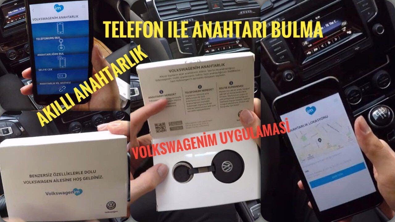 Akıllı Volkswagenim Anahtarlık | Haritadan Anahtarın Yerini Bulma | Anahtarlık ile Selfie Çekmek