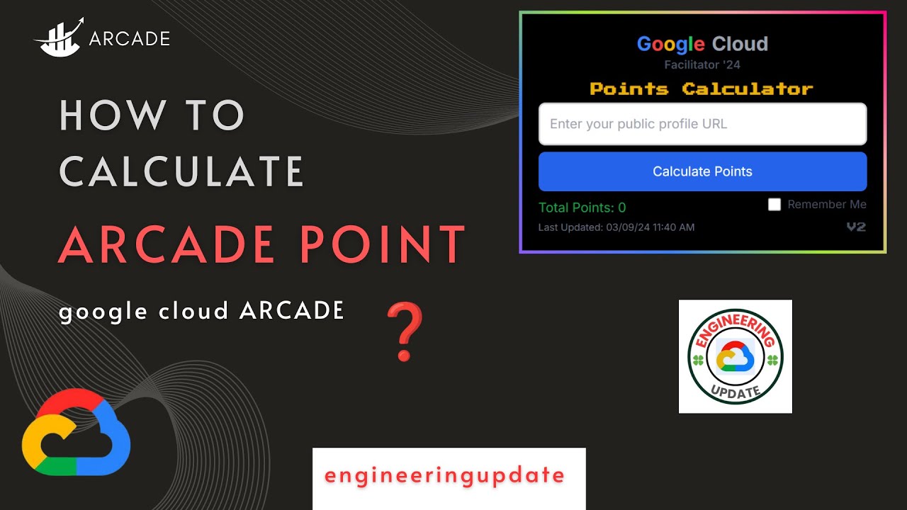 How to calculate arcade point in just one minute #arcade #google #googlecloud 2nd