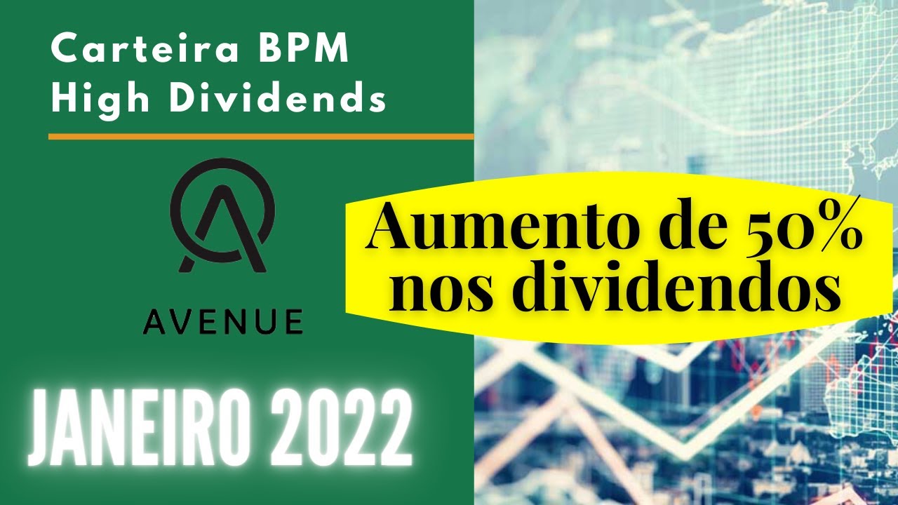 Fechamento da carteira BPM High Dividends - Janeiro 2022 +50% em dividendos!